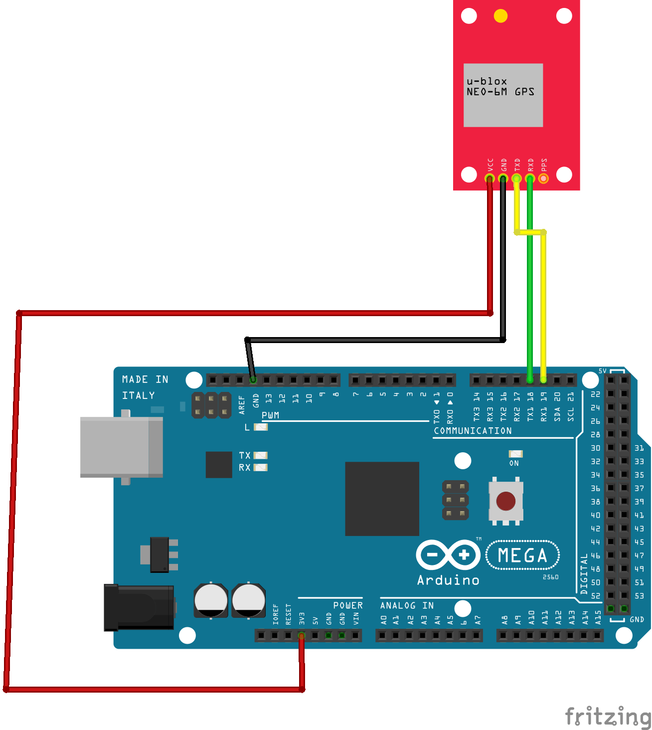 How to Interface Arduino Mega with NEO6M GPS Module Arduino Project Hub
