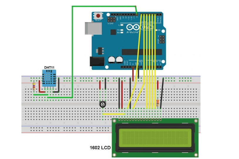 Temperature and Humidity Monitoring System Arduino Project Hub