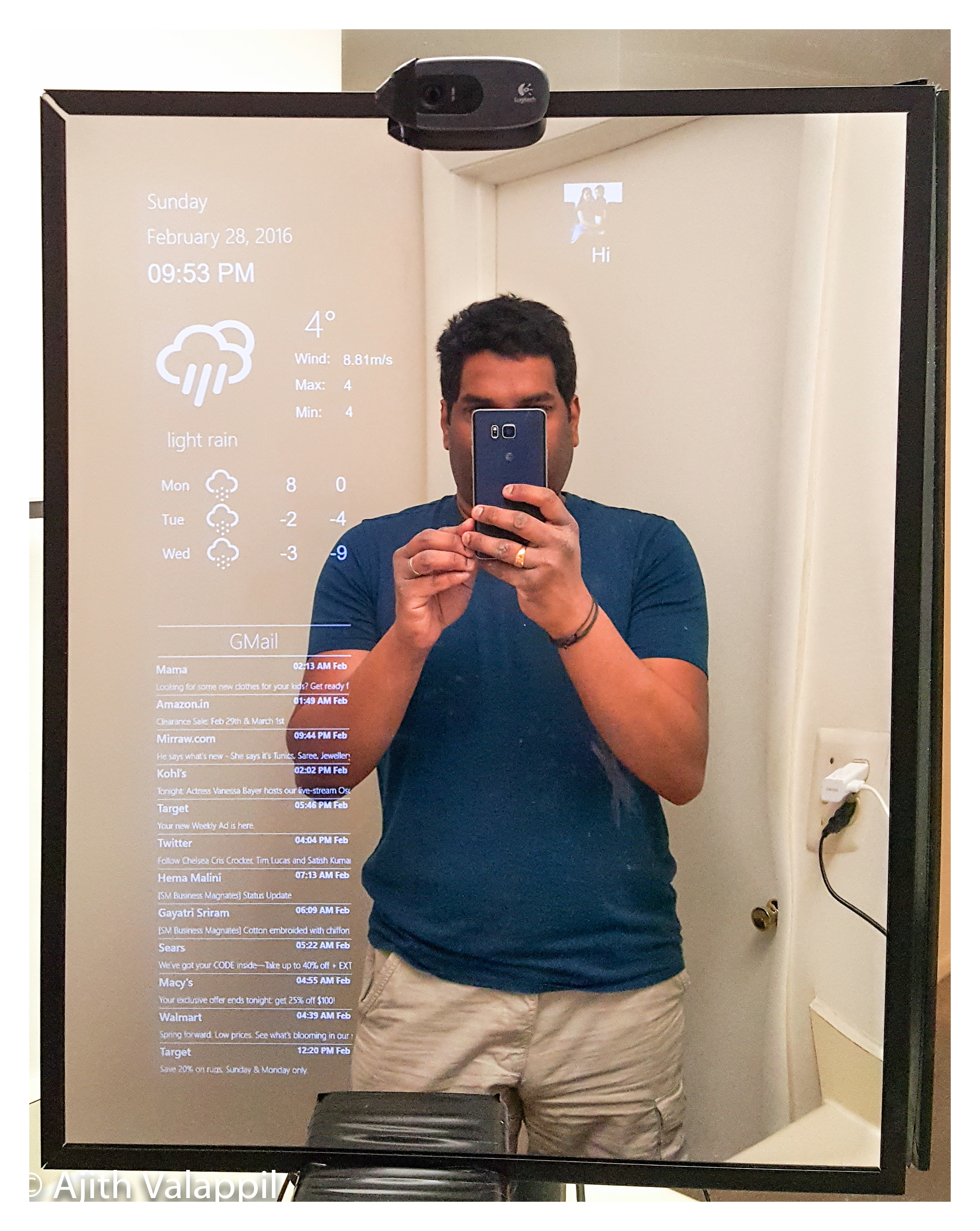Magic Mirror Windows IoT Raspberry Pi 2 Face Recognition Hackster.io