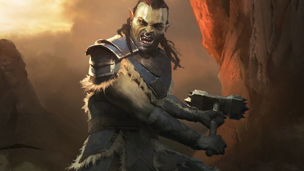 Orc Race Stats Elder Scrolls V Skyrim Hack the Minotaur