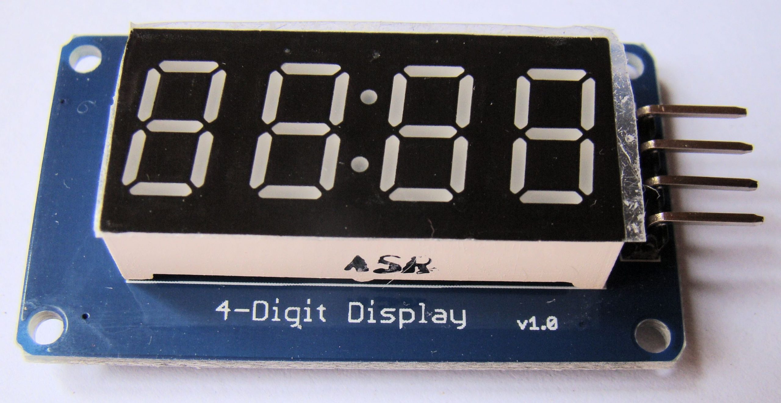 4 Digits 7 Segment TM1637 Digital Tube LED with Clock Display Module