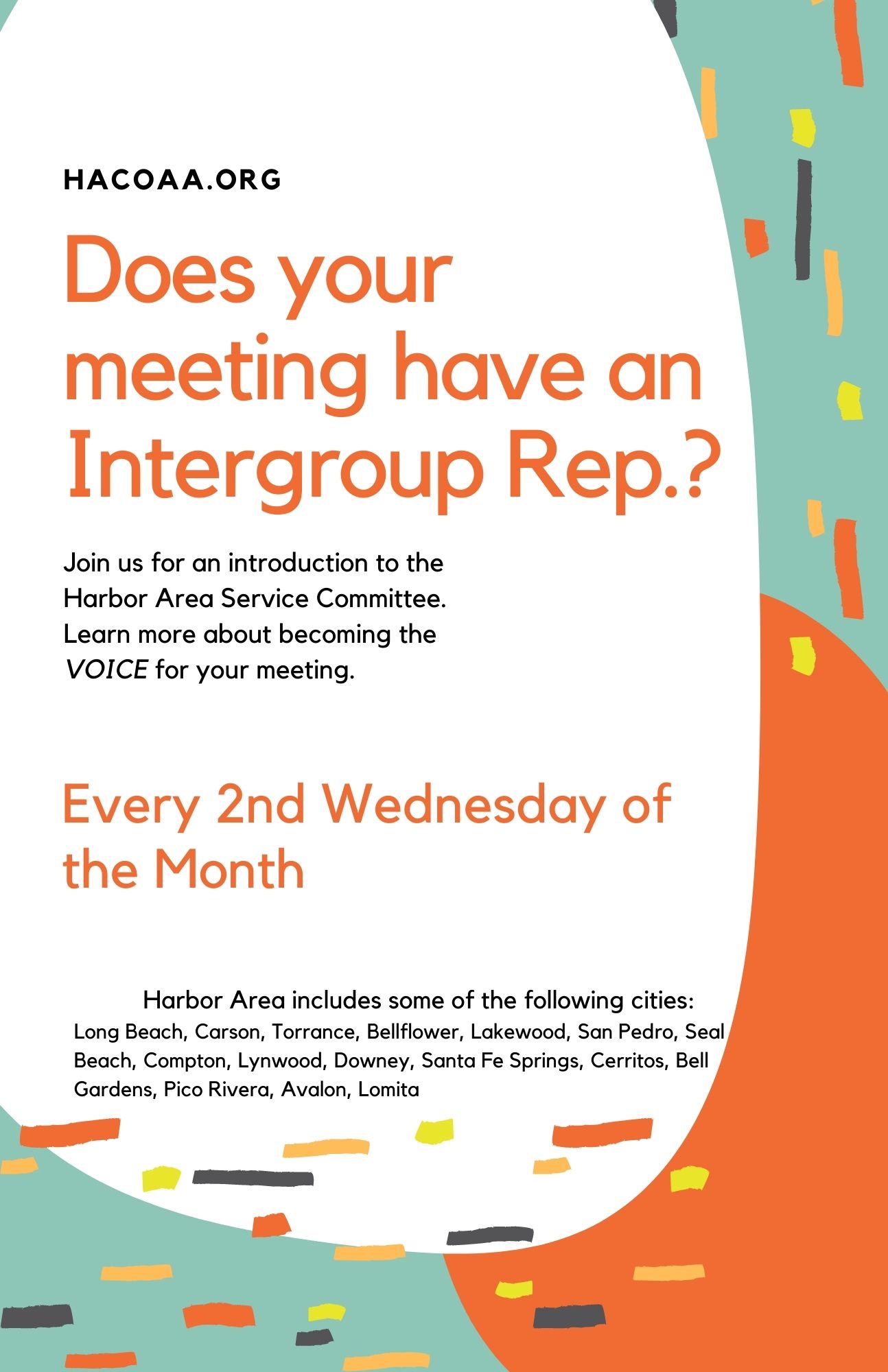 Sober Events, Conventions and Roundups Alcoholics Anonymous, in Los Angeles County, Southern