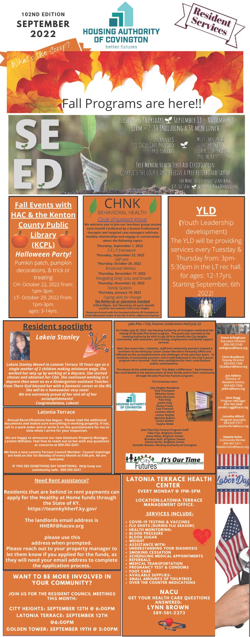 Newsletter Covington Housing Authority