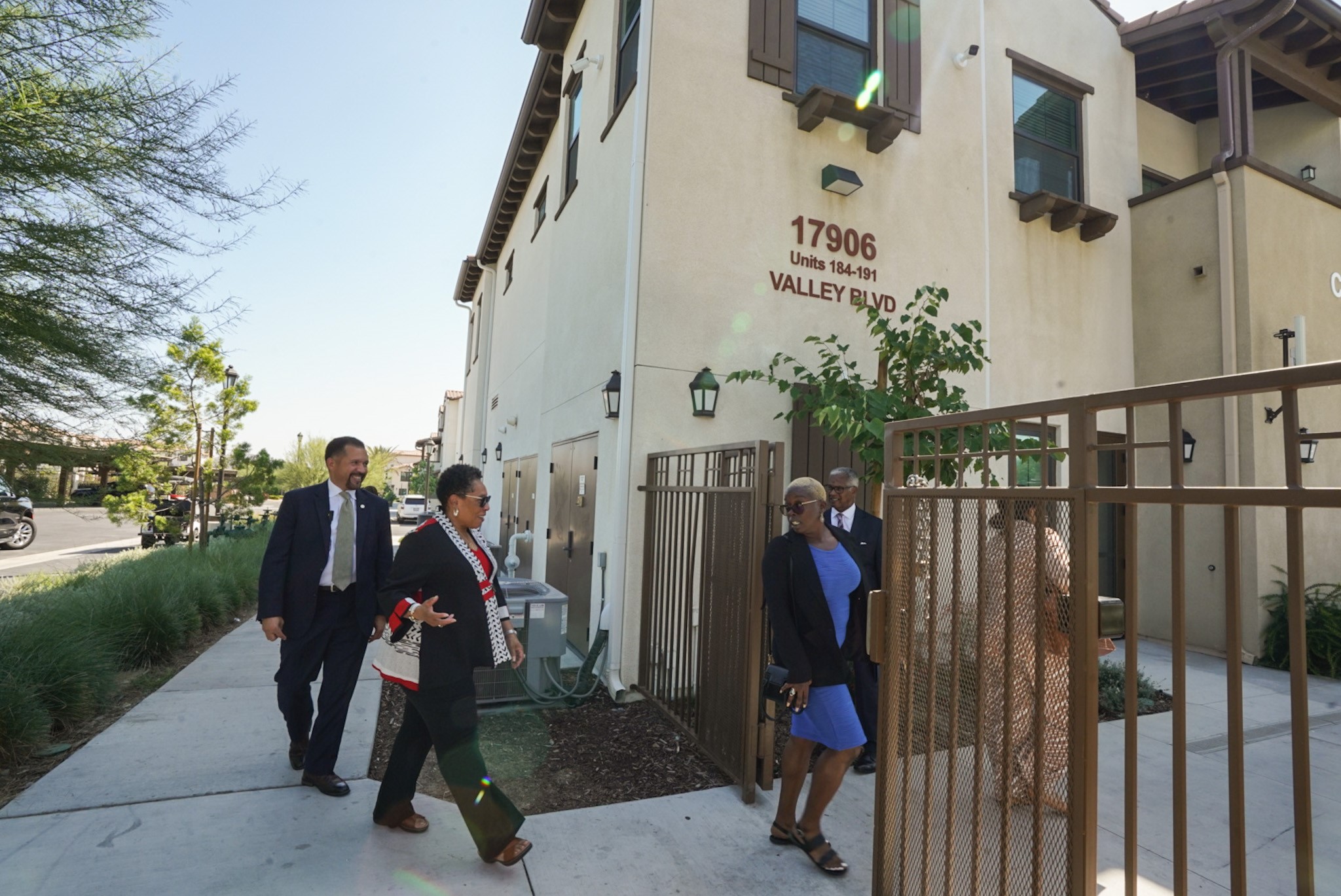 HUD Secretary Marcia Fudge Visits HACSB Affordable Housing Community Housing Authority of the