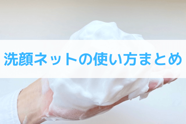 【洗顔ネットの使い方】上手に泡立てるコツを1から画像で解説 ハダミス