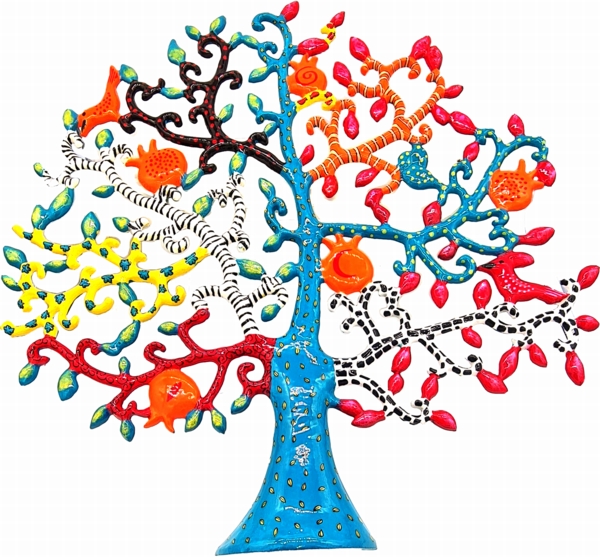 Tree of Life Wall Art Turquoise Hadarya