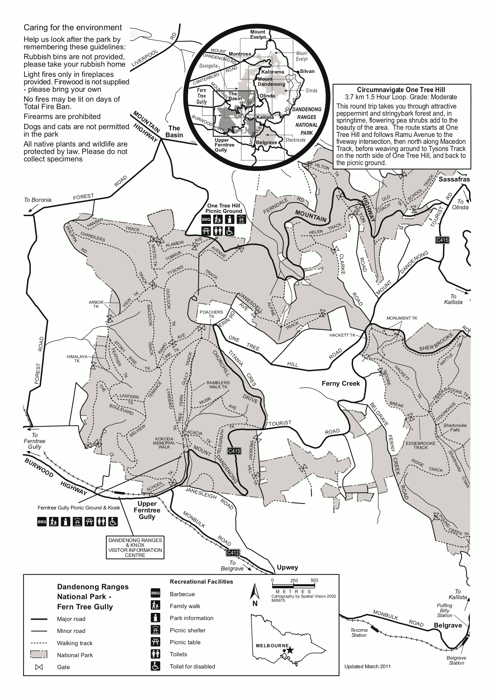 Upper Ferntree Gully Dandenong Ranges NP Haere
