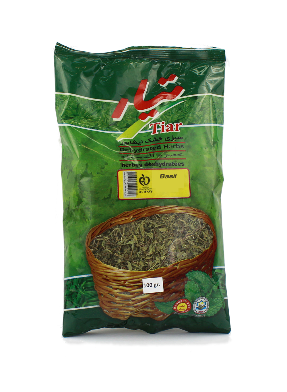 Tiar Dry Vegi Basil (Reyhan) 30x100g Hafez Foods