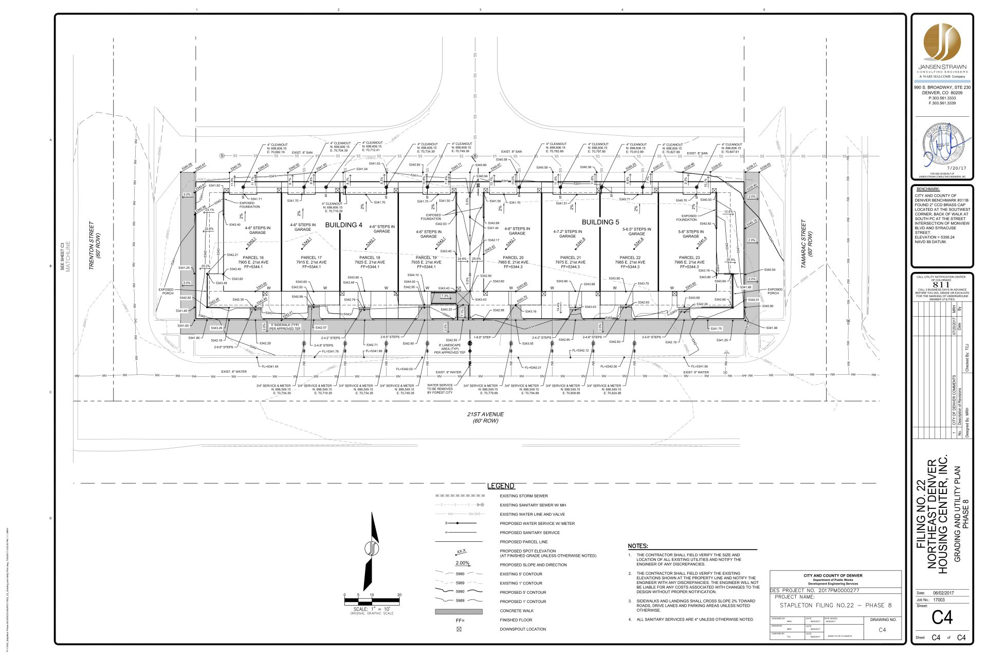 Stapleton Townhomes Denver, CO Hagstrom Engineering