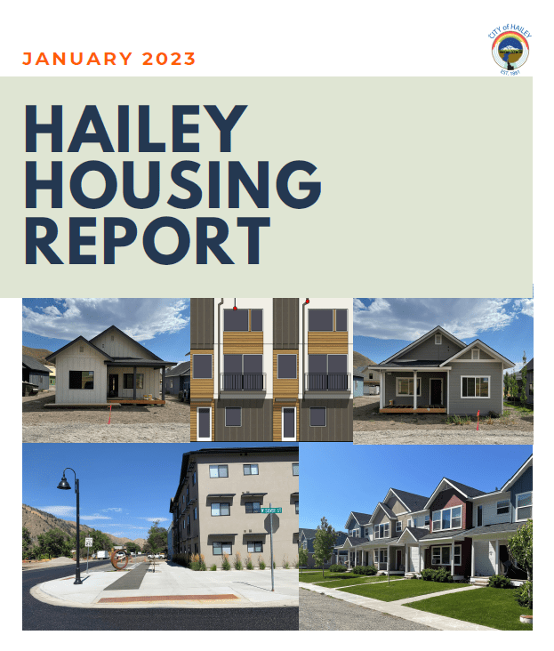 Hailey Housing Report January 2023 City of Hailey, ID