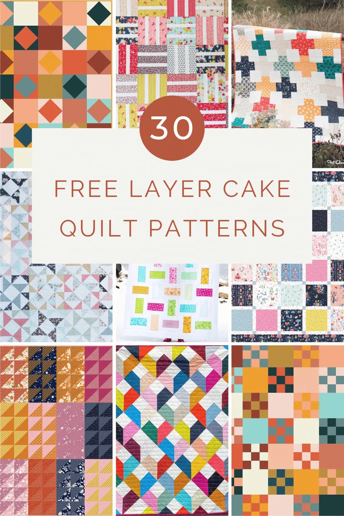 30 Totally Free Layer Cake Quilt Patterns for Beginners Hailey Stitches