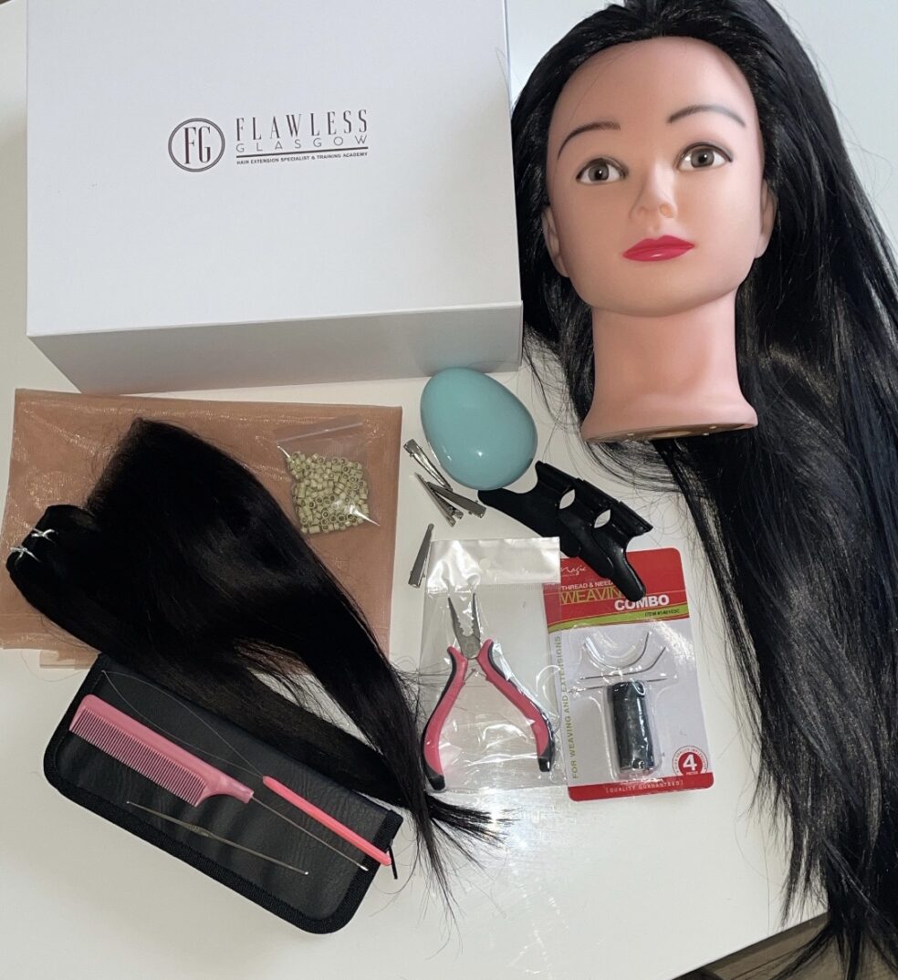 Online Ladies Mesh Integration System Hair Extension Training Academy