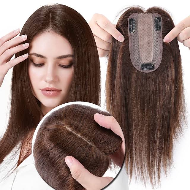 Silk Base Toppers Human Hair 7*13cm Hairpiece Factory