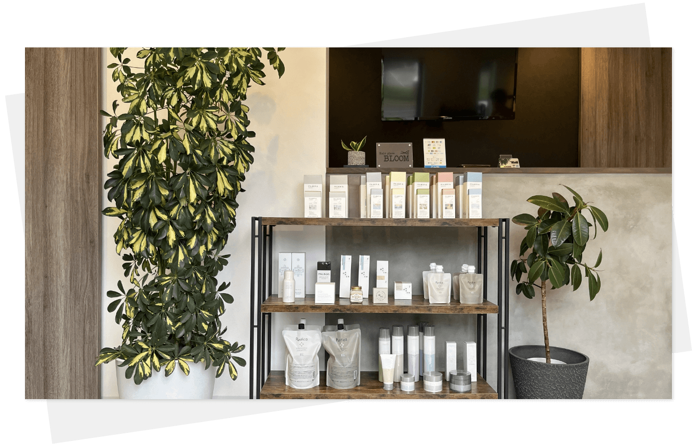 Hair place BLOOM 石狩郡新篠津村の美容室、ヘアサロン