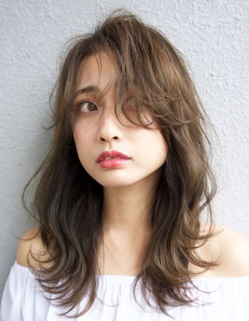 【四角顔】前髪ありなしの髪型似合うショート〜ロング・ウルフカットも Hair Recipe