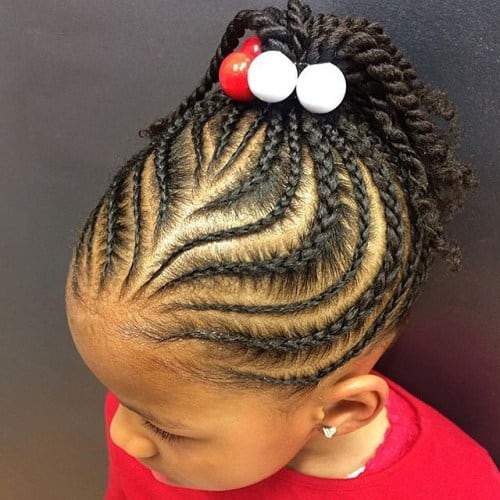 18 Splendid Little Girl Cornrows for 2024 HairstyleCamp
