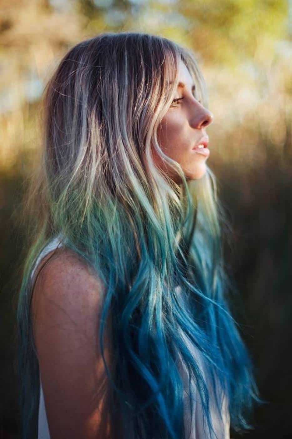 10 Black and Blue Ombre Hair Colors