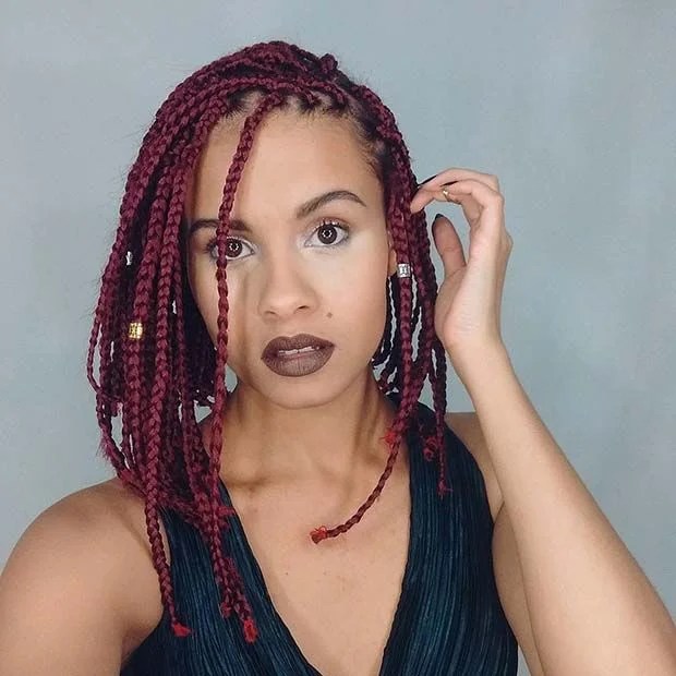Medium Box Braids Hairstyles