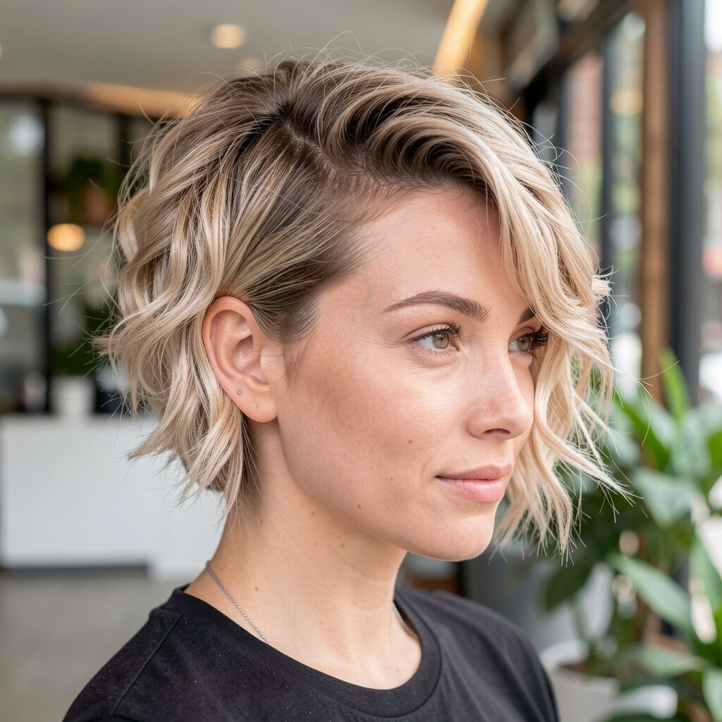 50 Short Haircuts for Round Faces