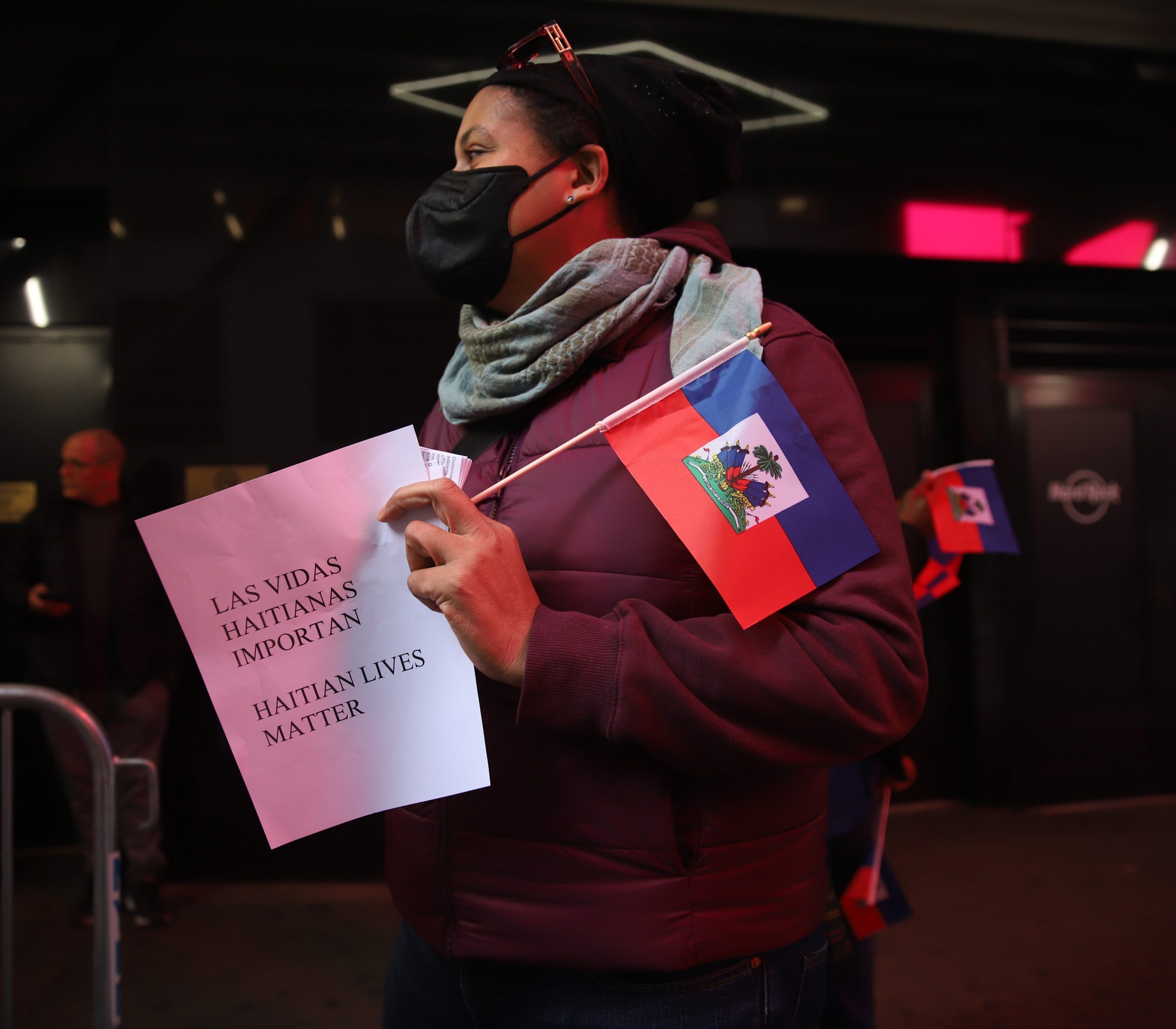 Haitians in NYC protest outside the DR Consulate The Haitian Times
