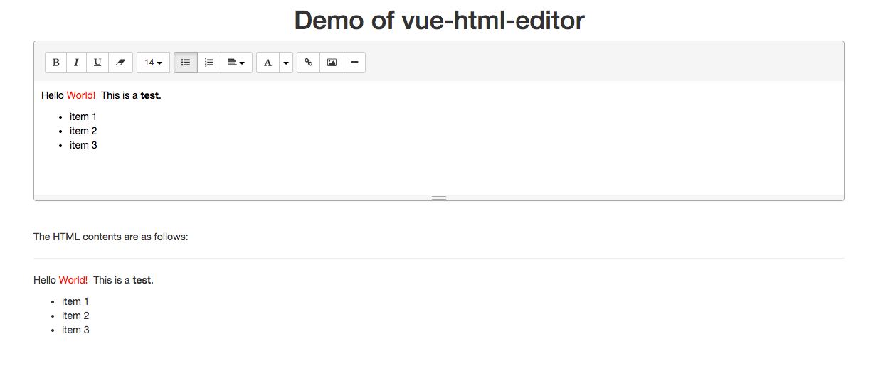 Vuehtmleditor by HaixingHu