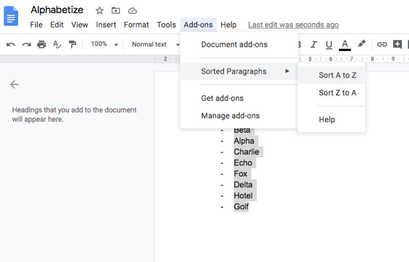 How to Alphabetize in Google Docs with Video Guide Included