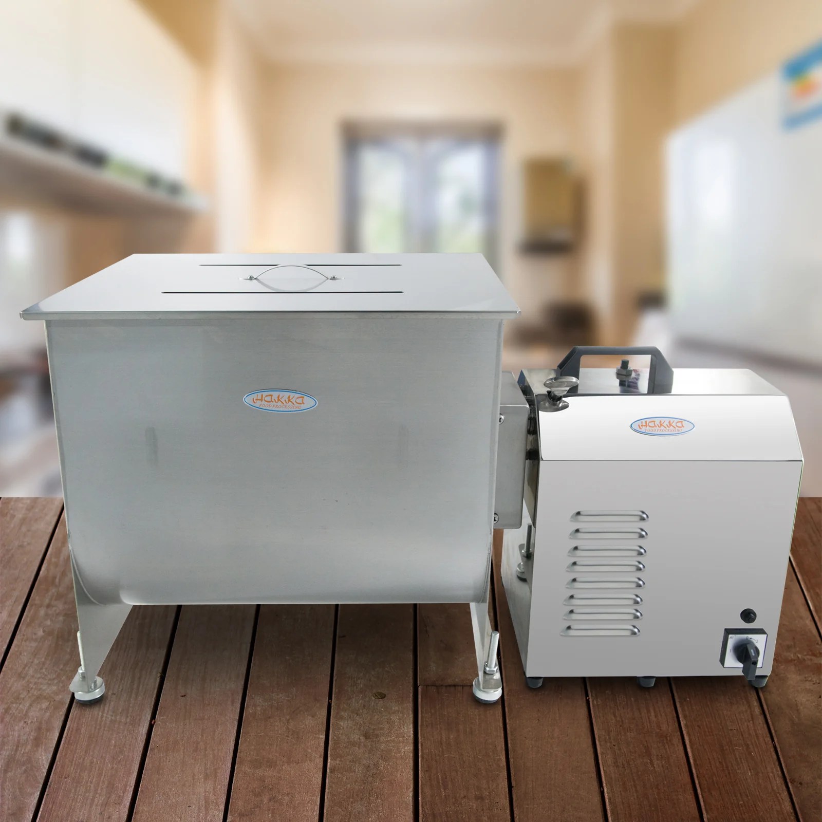 Hakka Electric Meat Mixer 85lbs Capacity Tank Gear Driven Stainless St