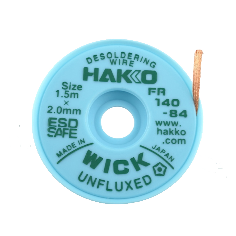 HAKKO WICK Unfluxed 2.0mm x 1.5m Desolder braid HAKKO UK