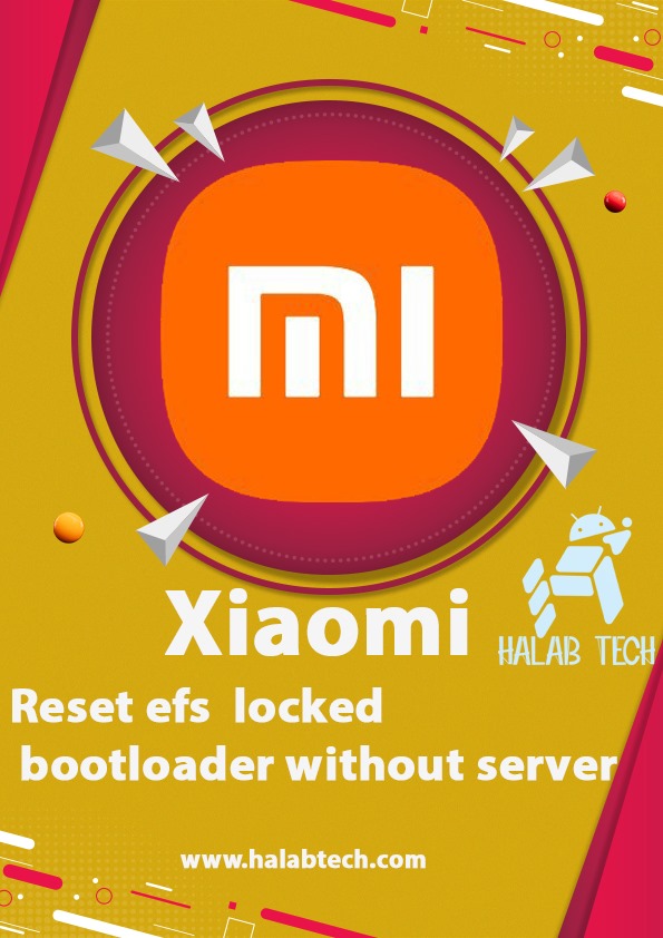 حلب تك Halabtech Redmi 8 olive Reset EFS Without Server Locked