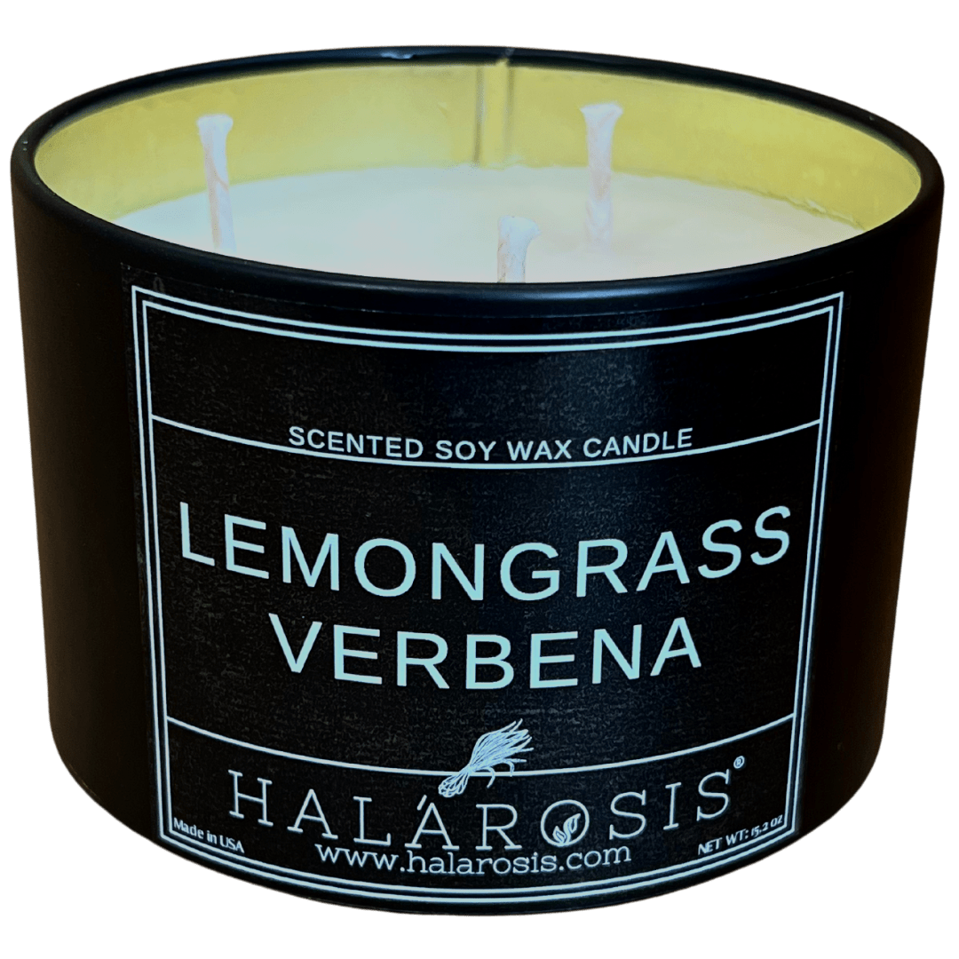 Lemongrass Scented Candle Lemongrass Verbena Halárosis