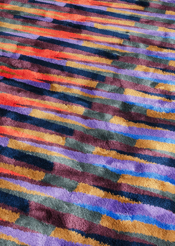 Perspective Stripes Marni Designer Rug Collection JOV Halcyon Lake
