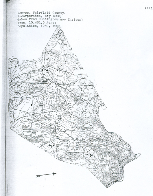 Monroe, Fairfield County, Connecticut Cemetery Information, List of