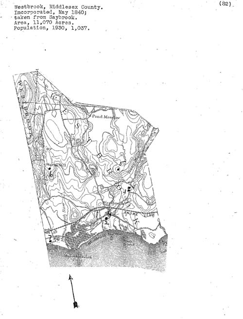 Westbrook, Middlesex County, CT Cemetery Information, List of