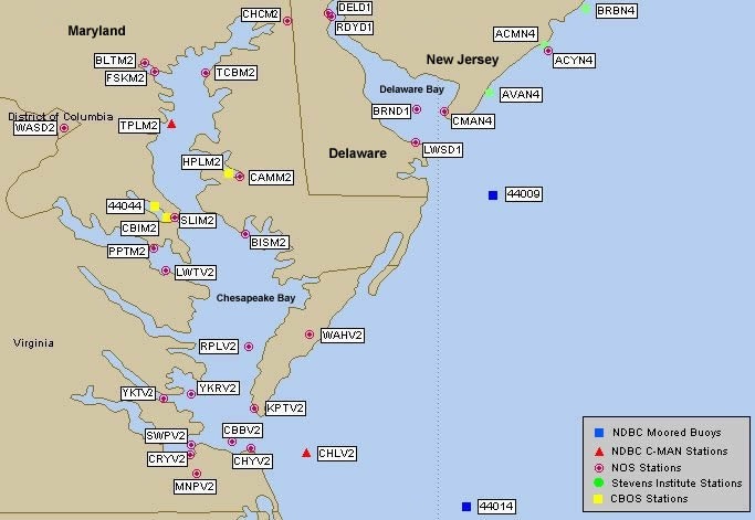 Halethorpe WeatherWatch Chesapeake Buoy Data