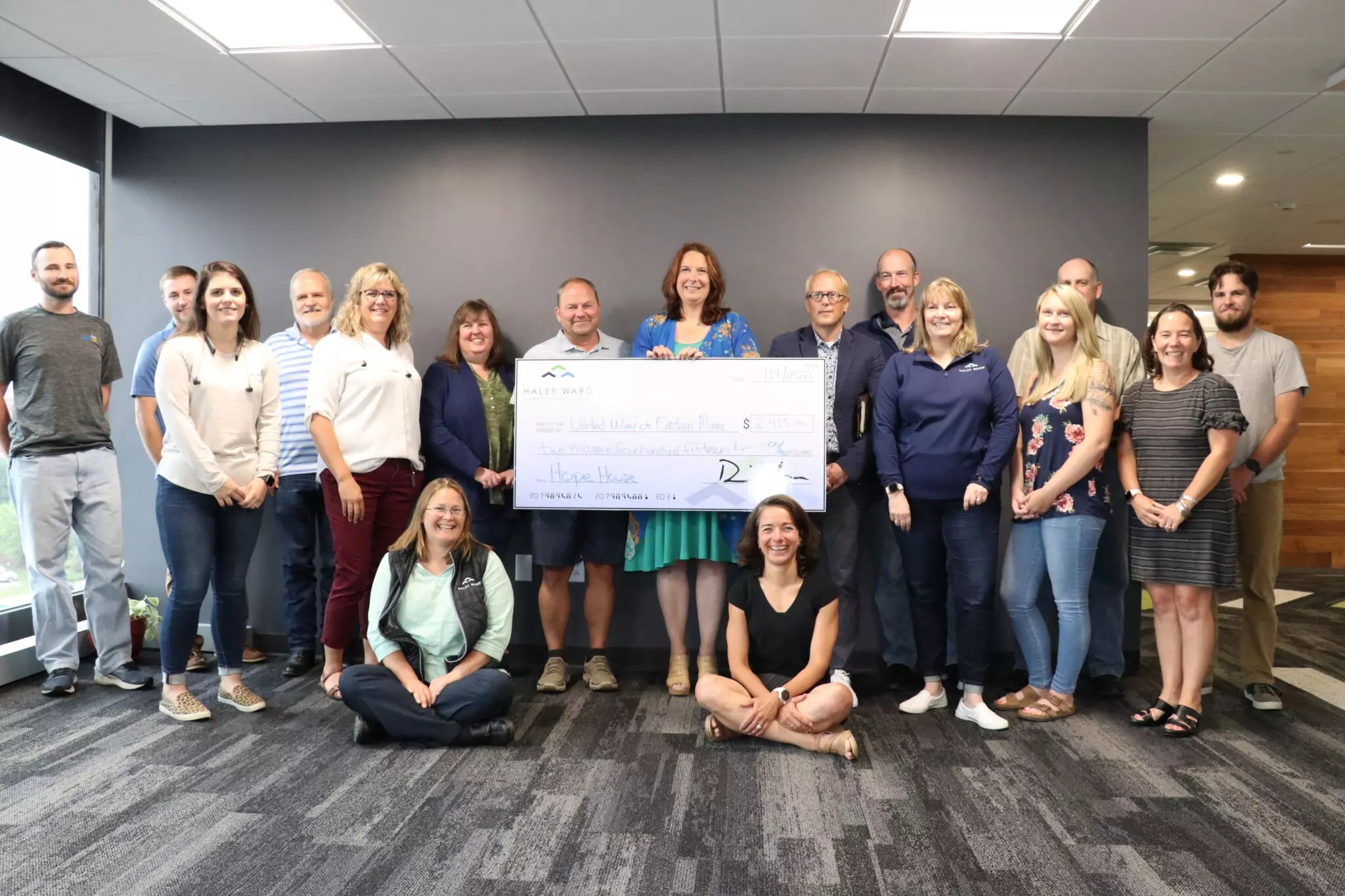 Haley Ward, Inc. Donates to Hope House and United Way of Eastern Maine