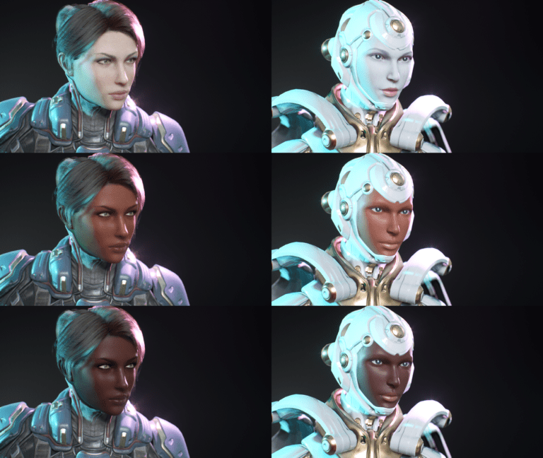 Physically Modeling Skin Tones half4.xyz