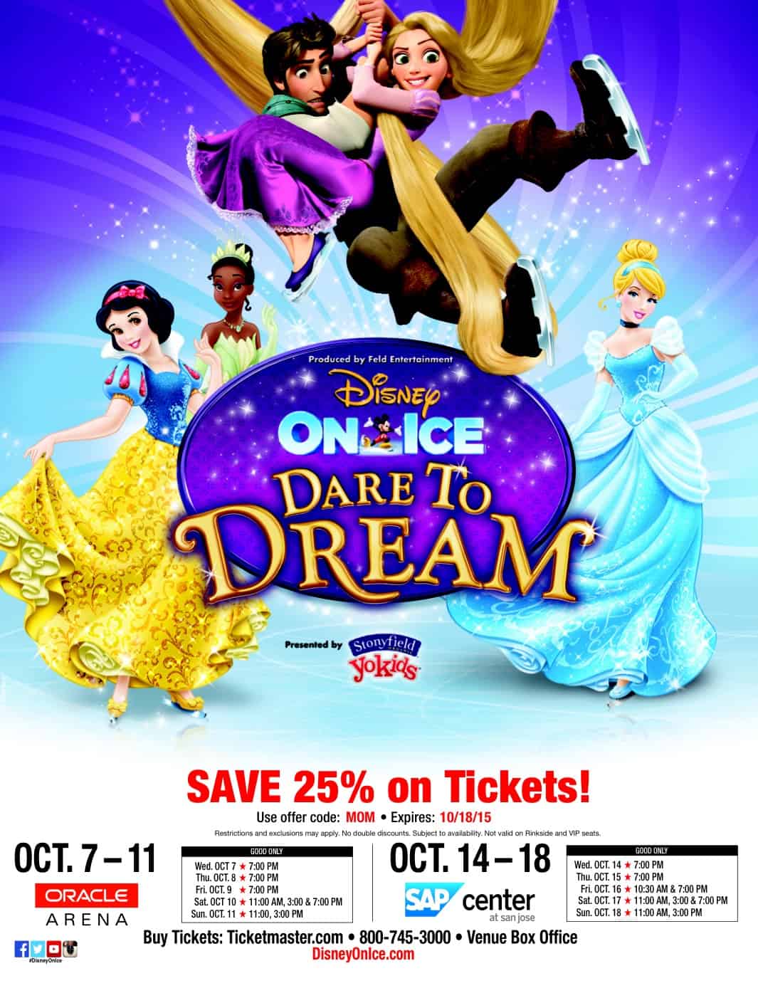 Disney On Ice Presents Dare To Dream Ticket Giveaway • Half Crazy Mama