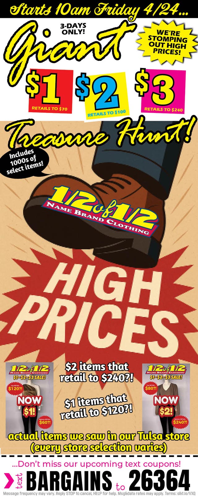 Wichita ½ of ½ Name Brand Clothing