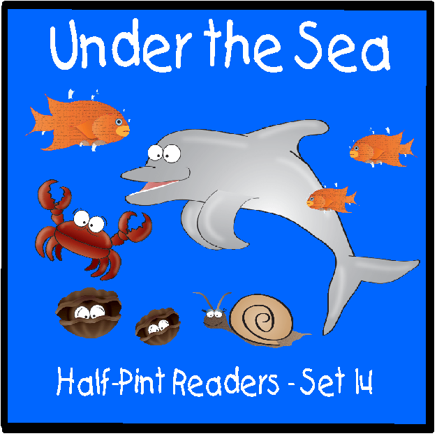 HalfPint Readers Set 14 Under the Sea Half Pint Kids Decodable Books