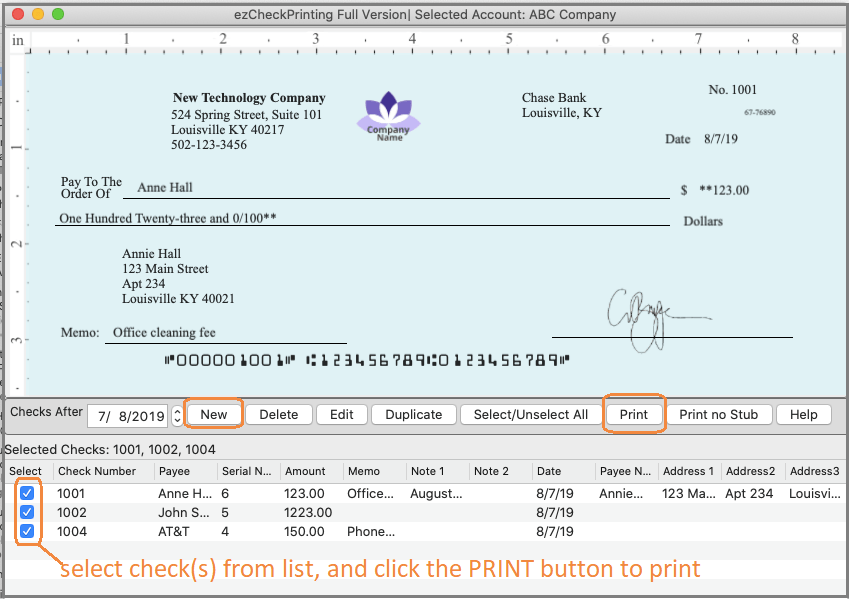 How to Print Checks on Mac