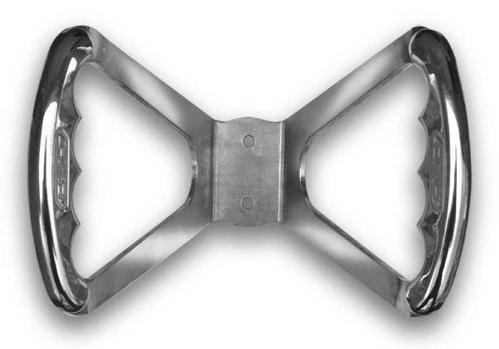 Billet Steering Wheel w/ Polished Grips for Jr. Dragsters