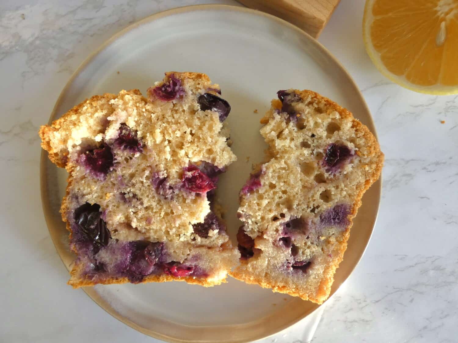 Healthy Blueberry Lemon Loaf Half the Sugar
