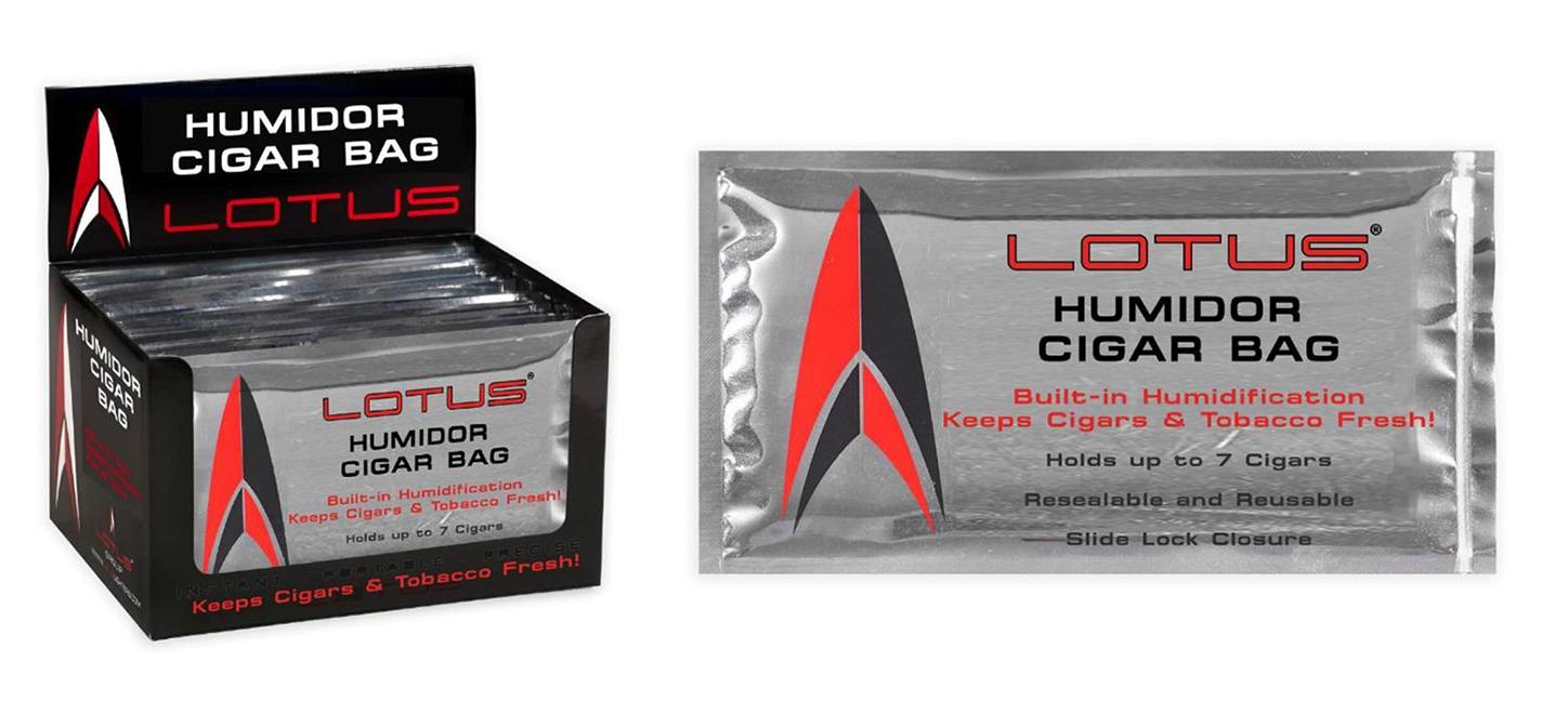 Lotus Announces Humidification Gel Packs, Humidor Cigar Bags halfwheel