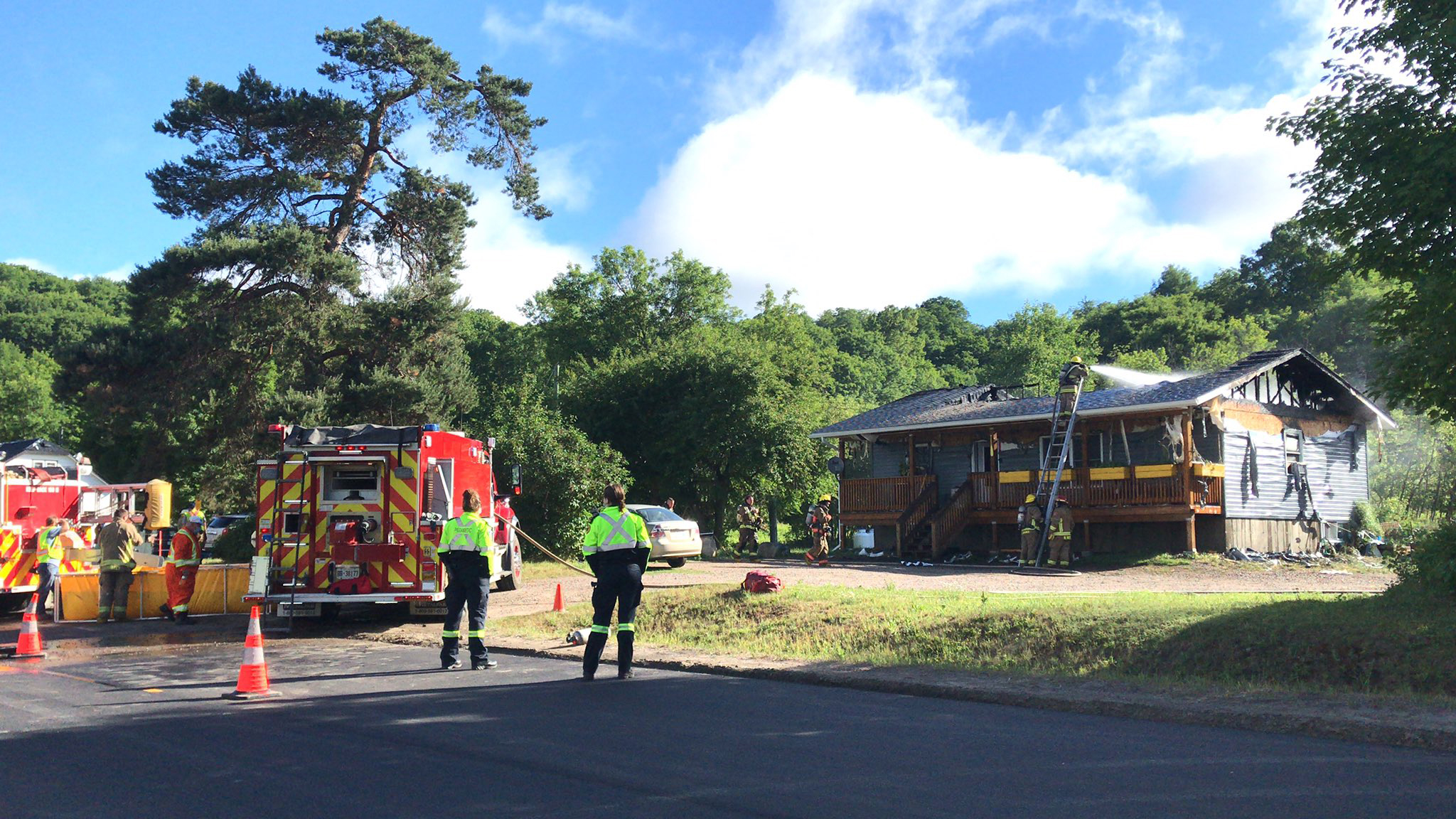 Total loss of house in West Guilford after early morning fire Haliburton Echo