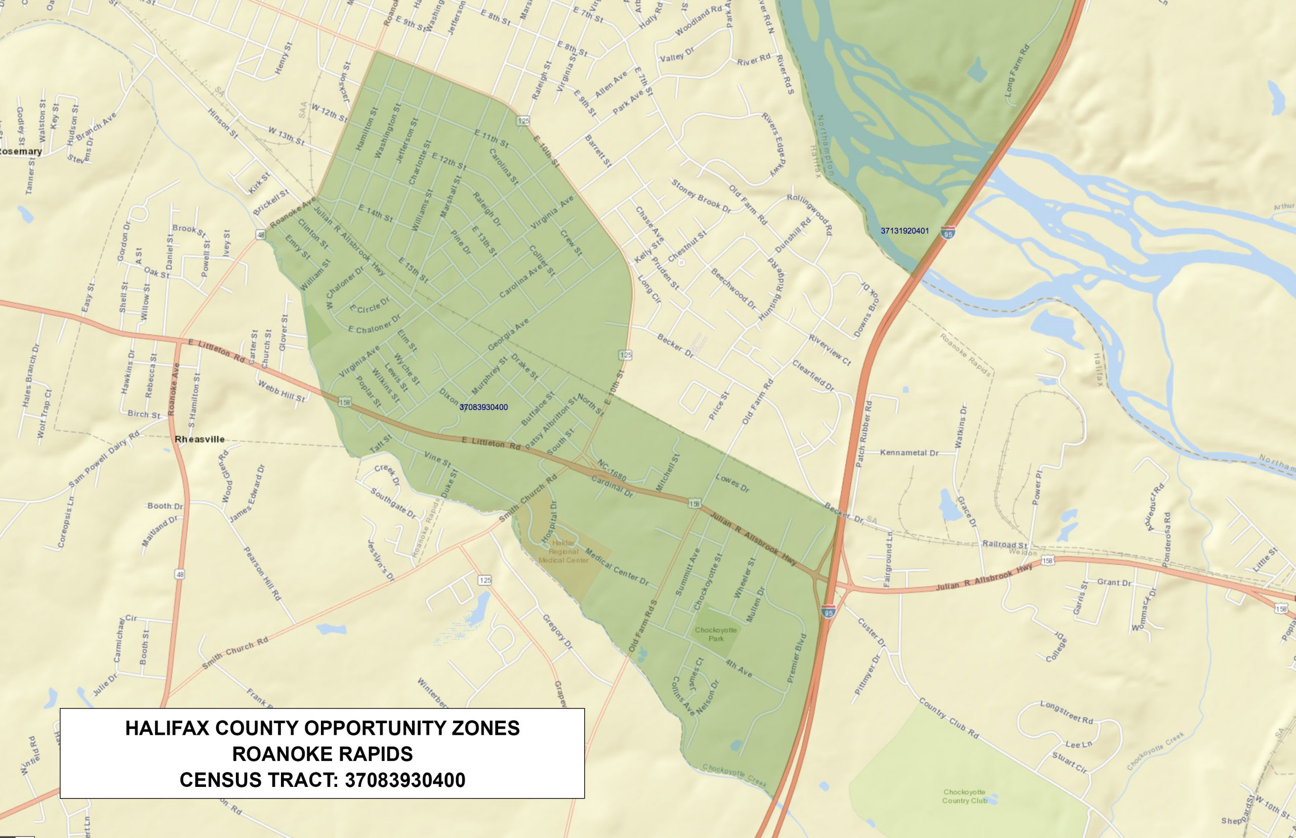 Halifax County, NC Opportunity Zones Halifax County Economic