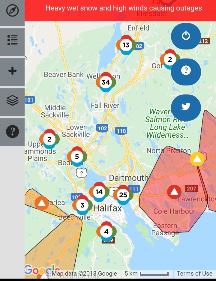 Nova Scotia Power Outage Map Florida zip code map