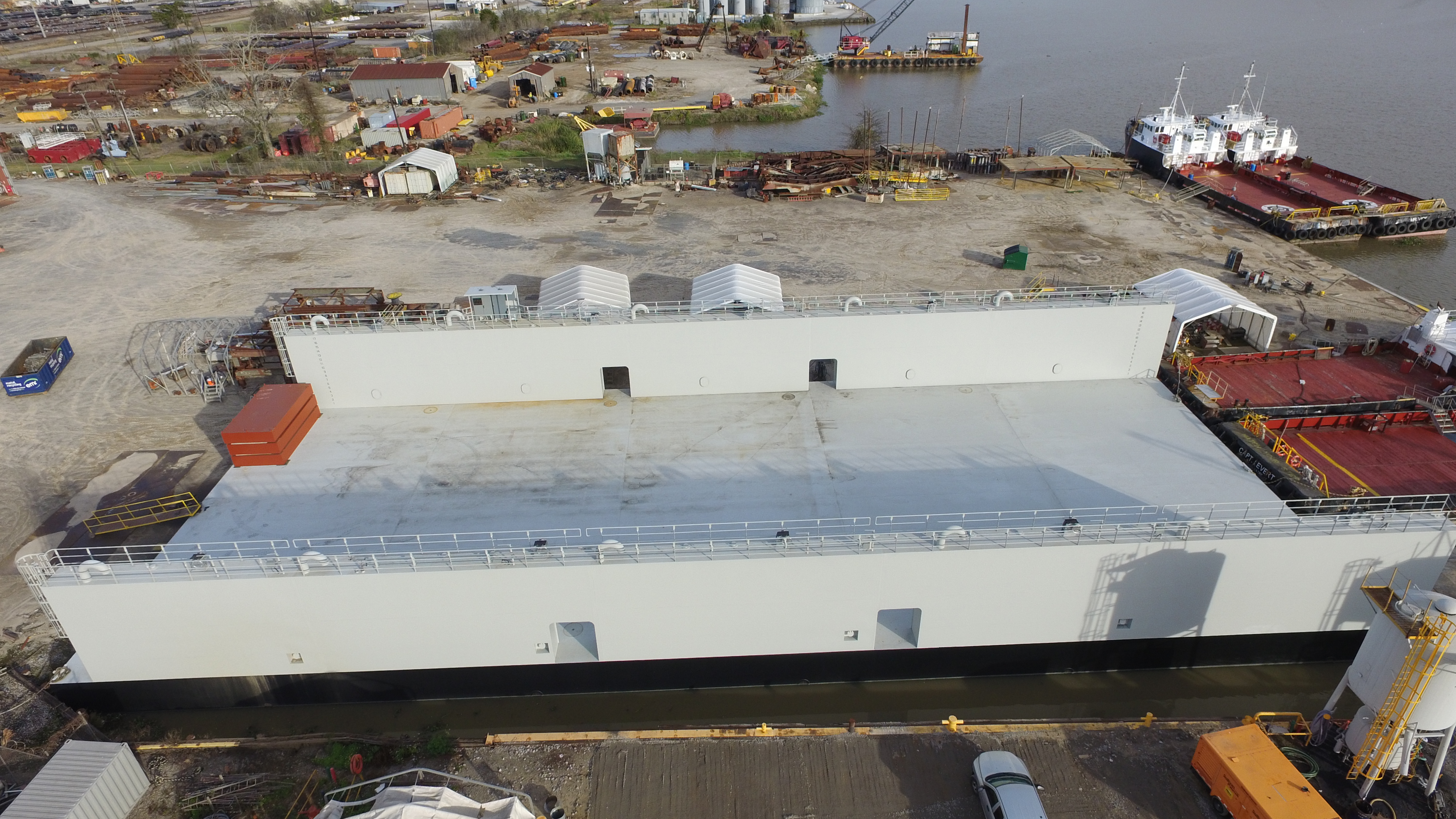 200' x 83' Steel Floating Dry Dock Halimar Shipyard