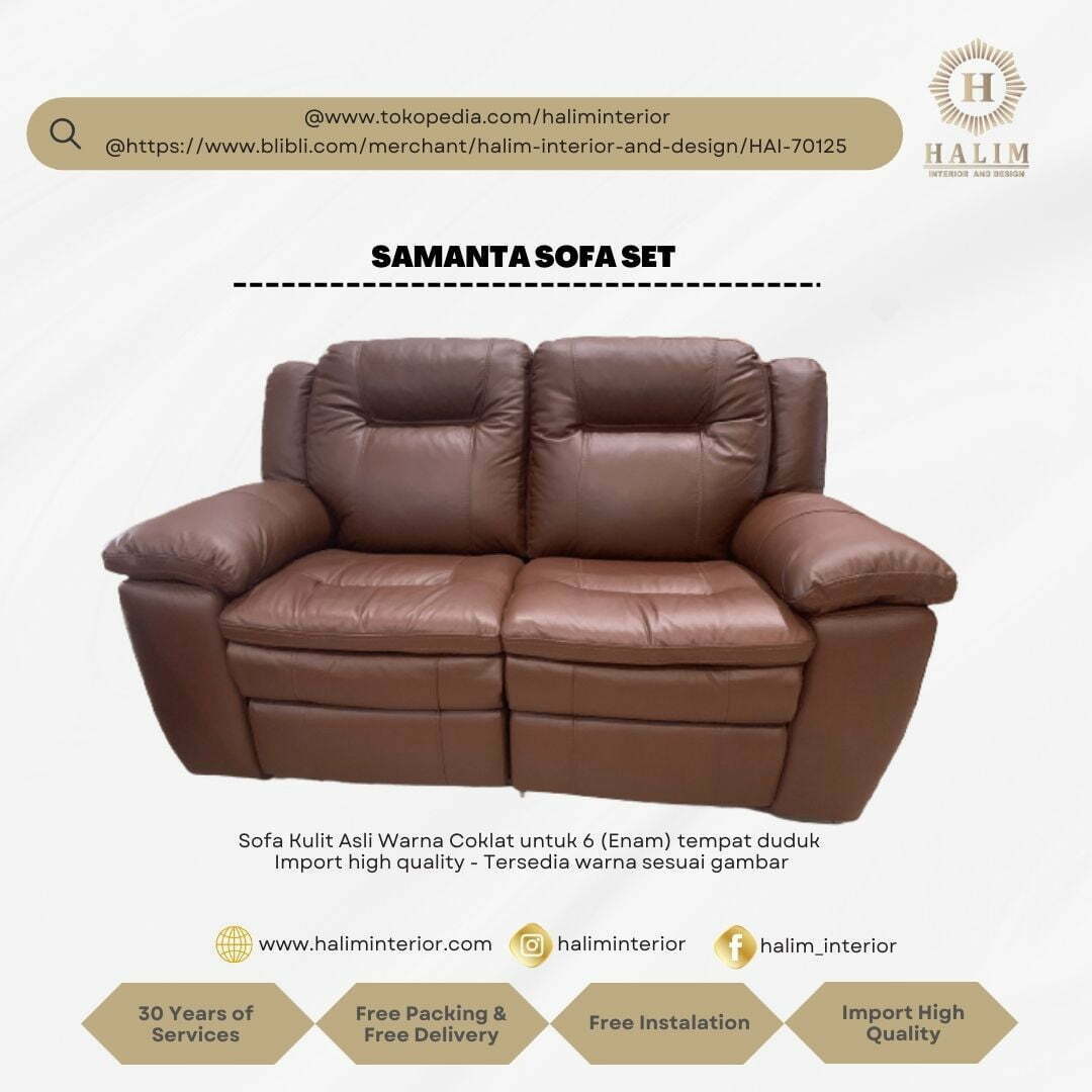 SAMANTA SOFA SET Halim Interior And Design, Halim Interior Surabaya, Modern Furniture Surabaya