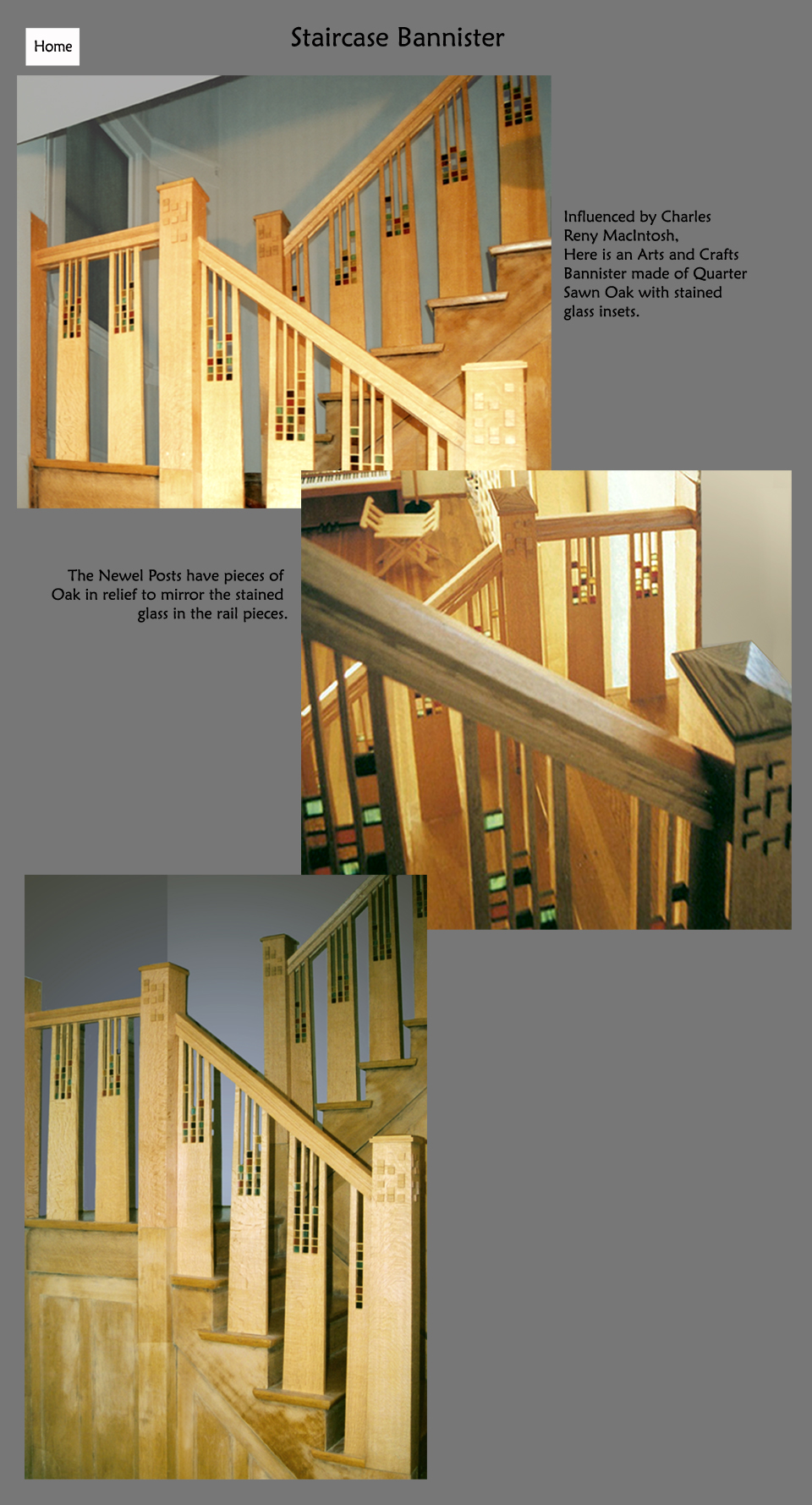 Arts and Crafts Staircase Bannister