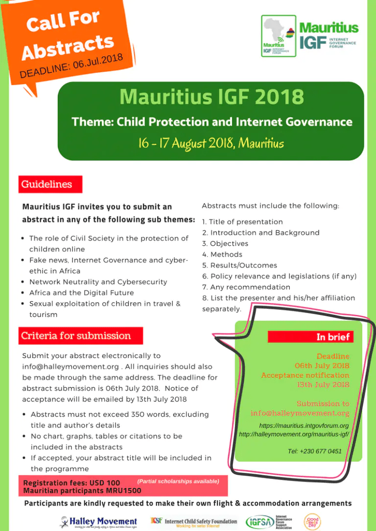 Mauritius Governance Forum (IGF) Halley Movement